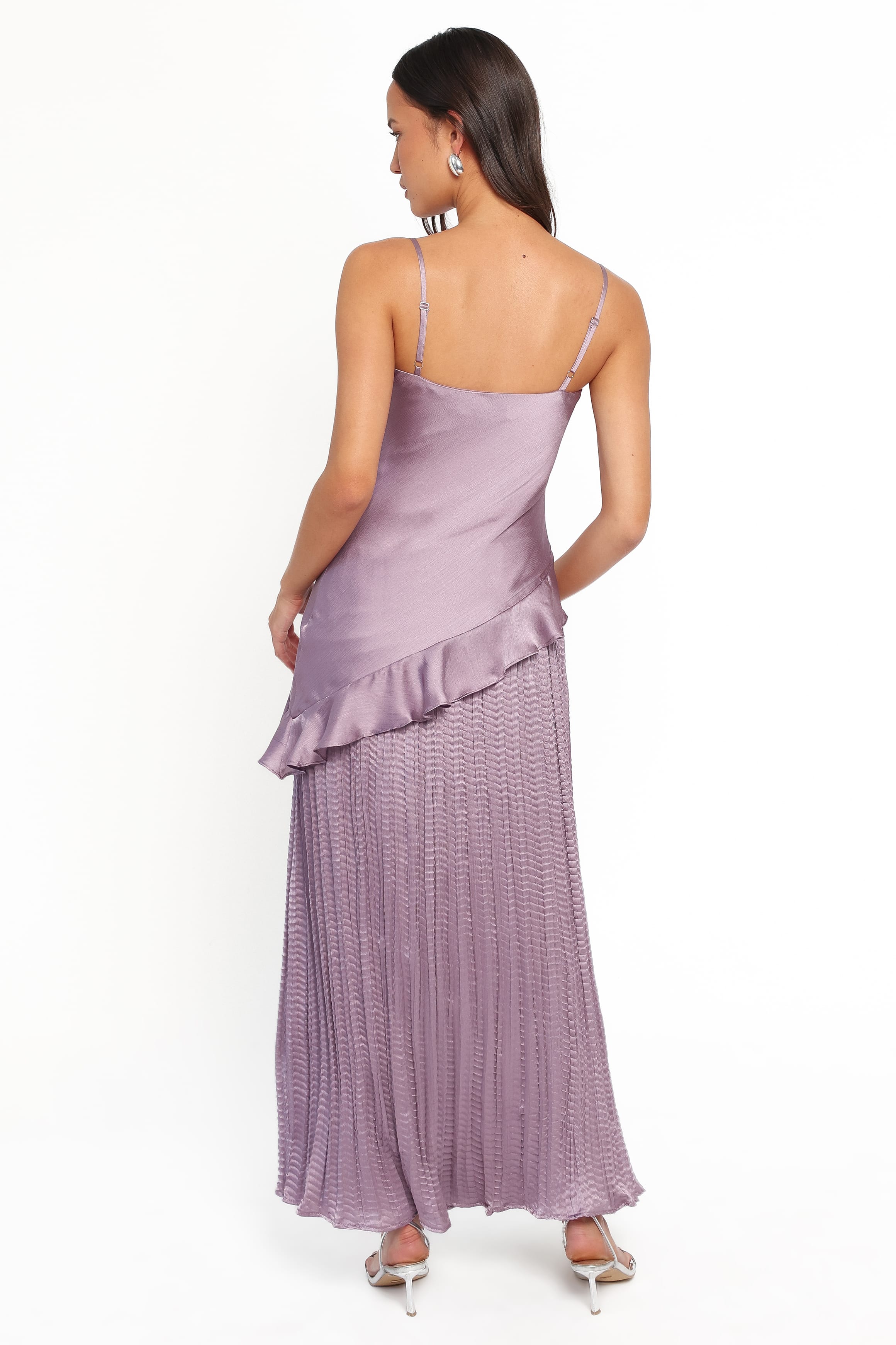 SETS Delvine Asymmetrical Skirt Set - Lilac