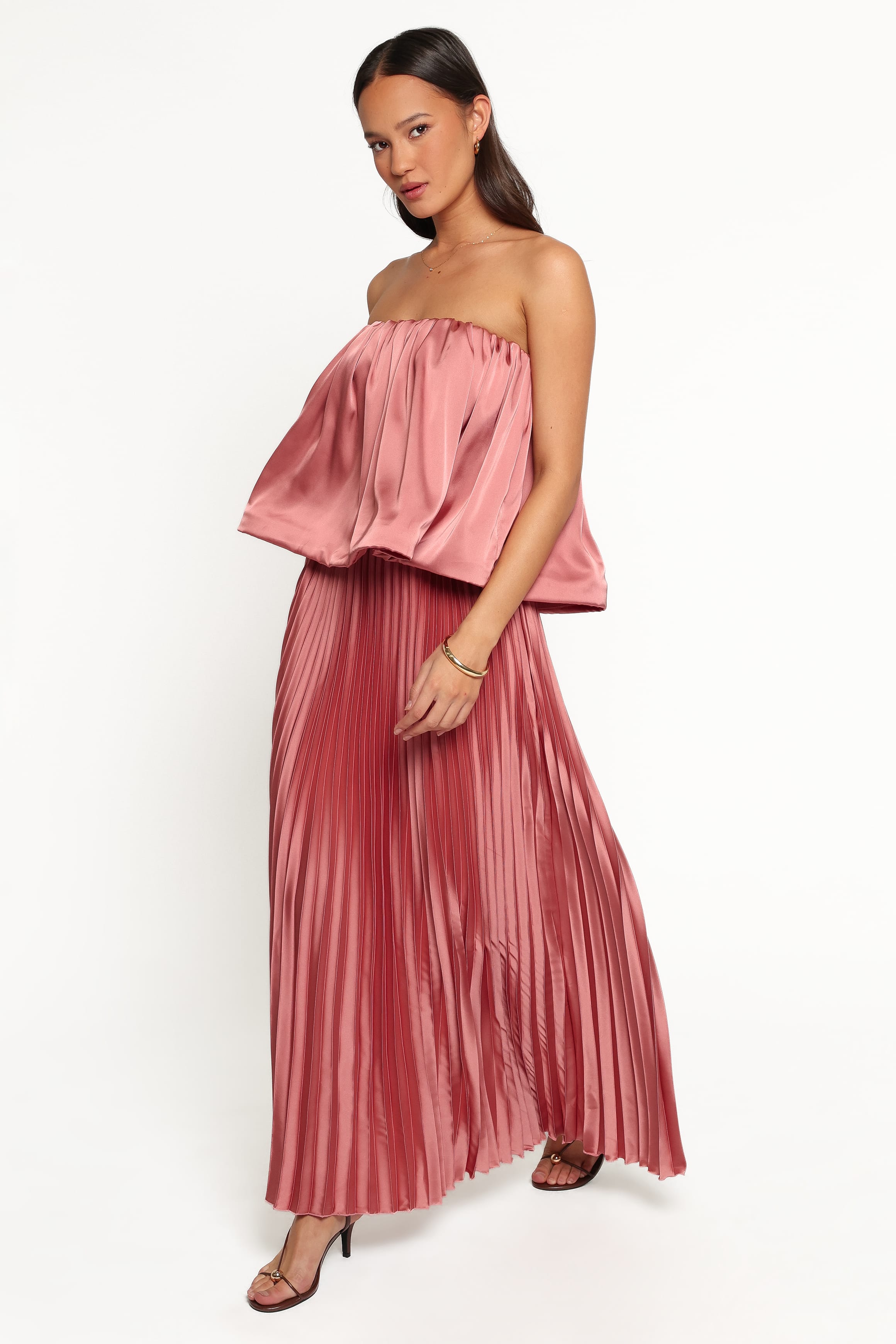 SETS Dorado Pleated Skirt Set - Dusty Rose