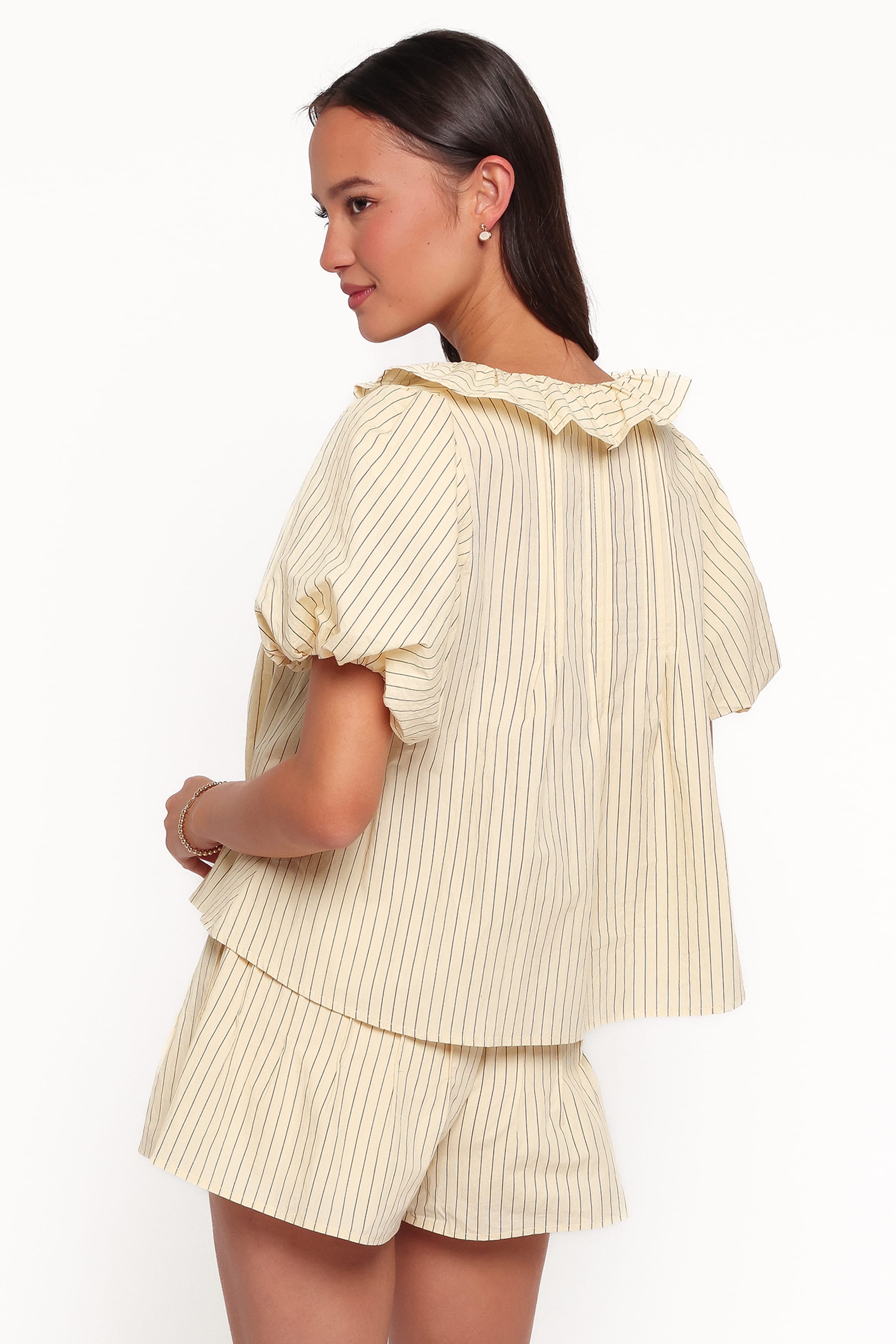 SETS Felicity Short Set - Yellow Stripe