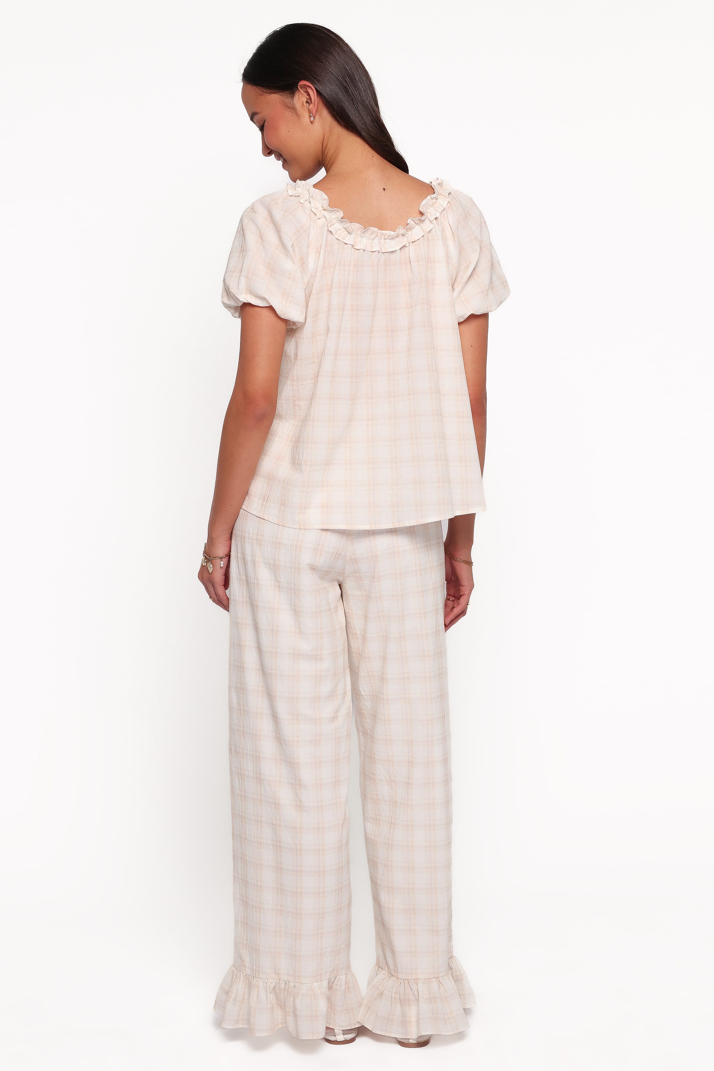 SETS Givani Pant Set - Butter Yellow Plaid