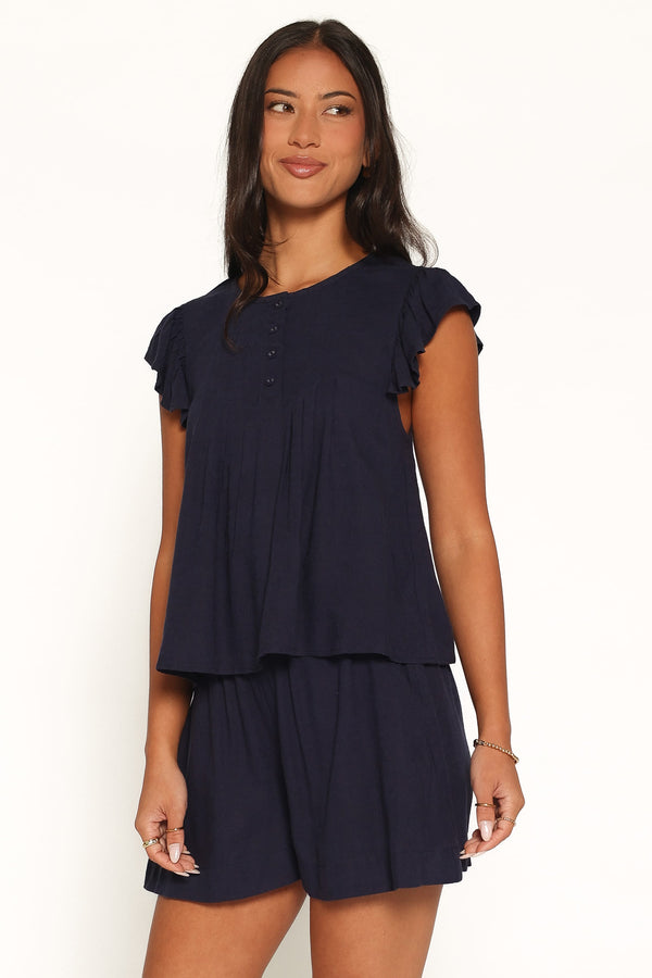 SETS Lilly Flutter Short Set - Navy
