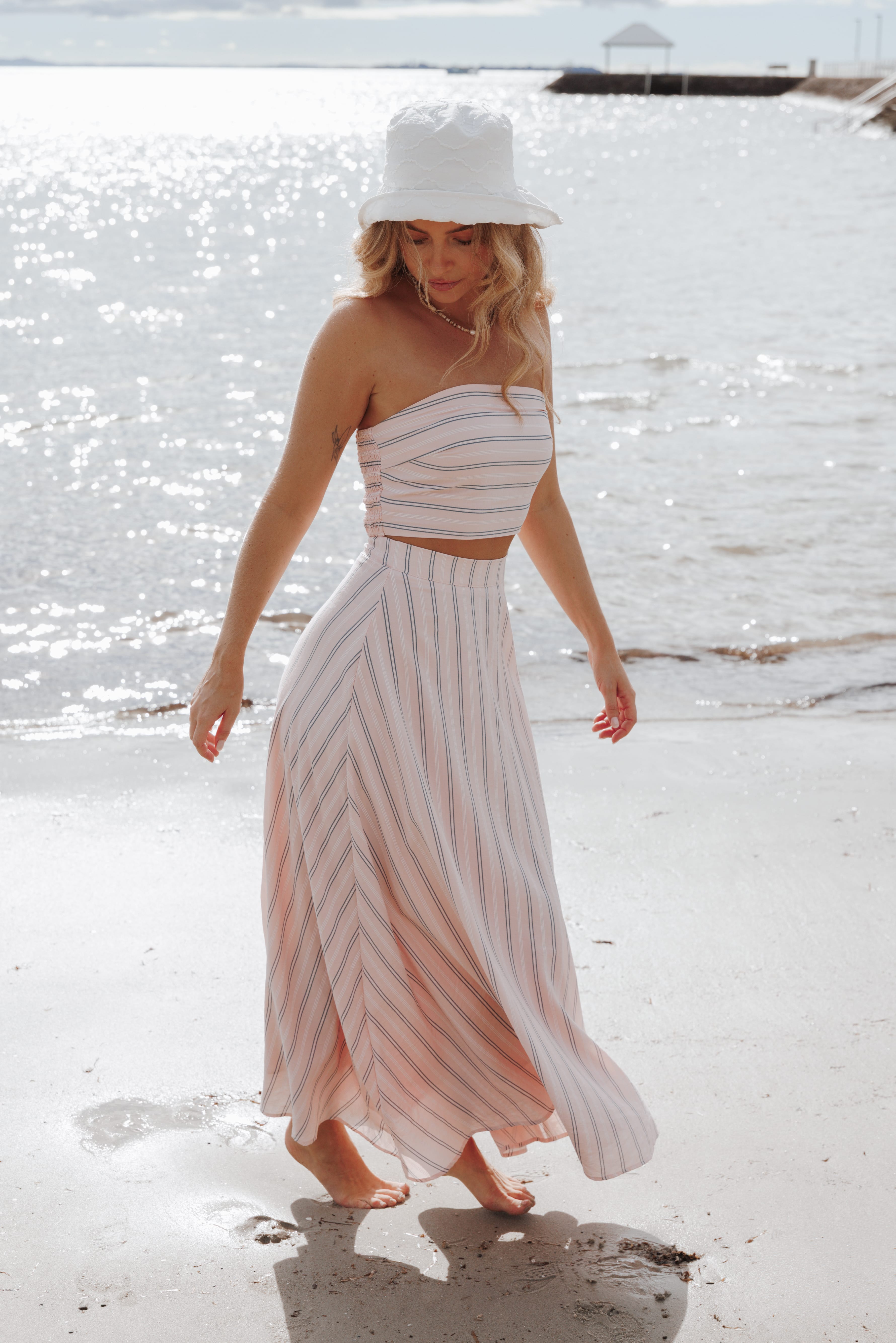 SETS Serafina Two Piece Set - Pink/Blue Stripe