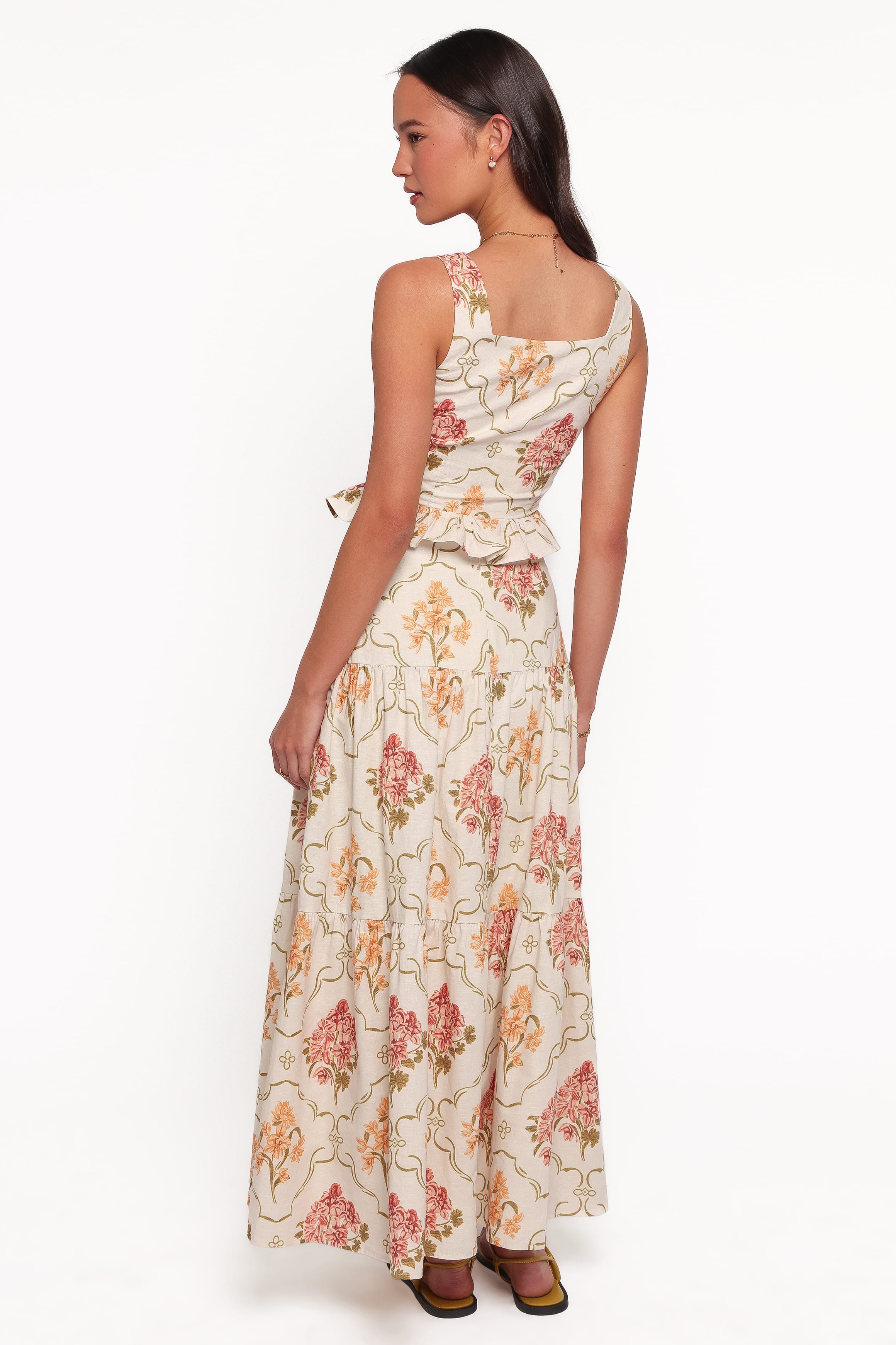 SETS Tamara Skirt Set - Cream Botanical Floral