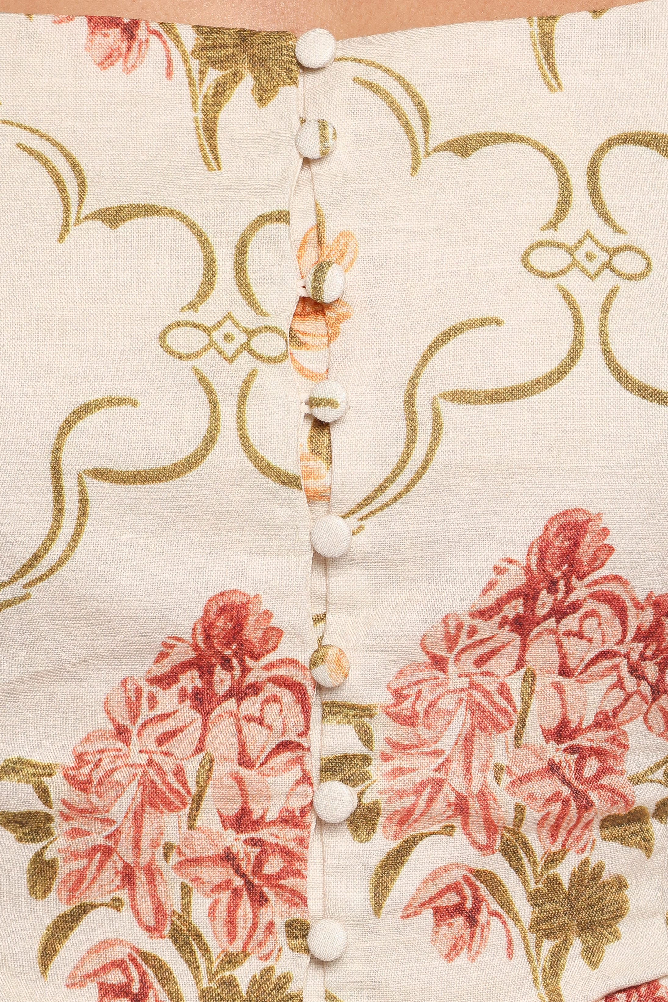 SETS Tamara Skirt Set - Cream Botanical Floral