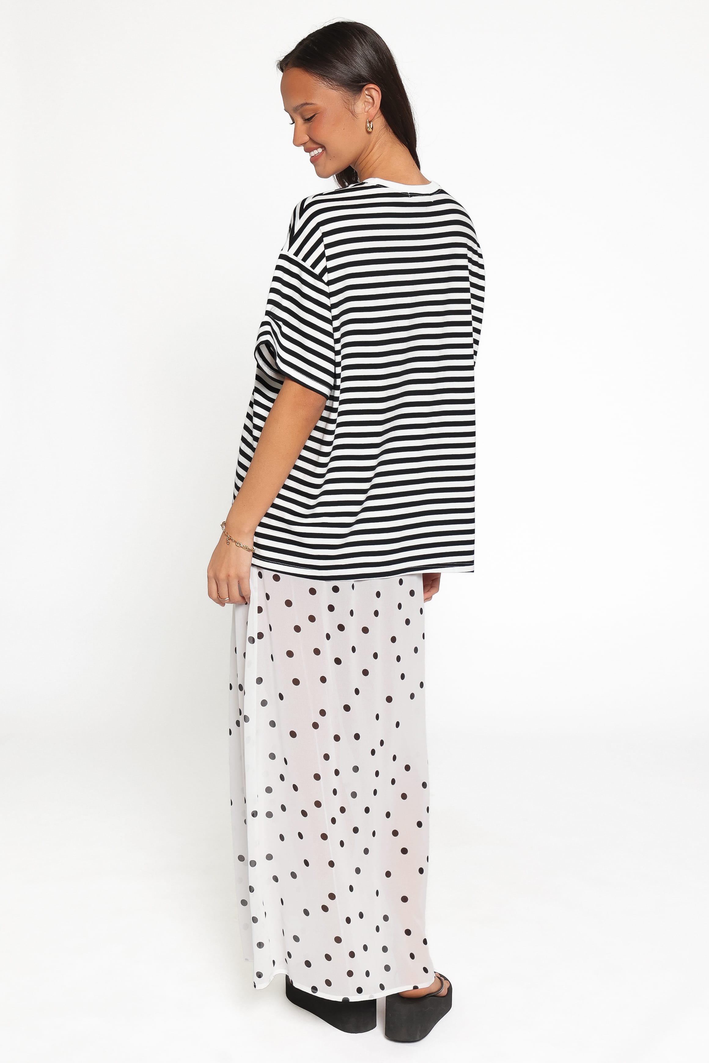 SETS Tammi Skirt Set - White Black