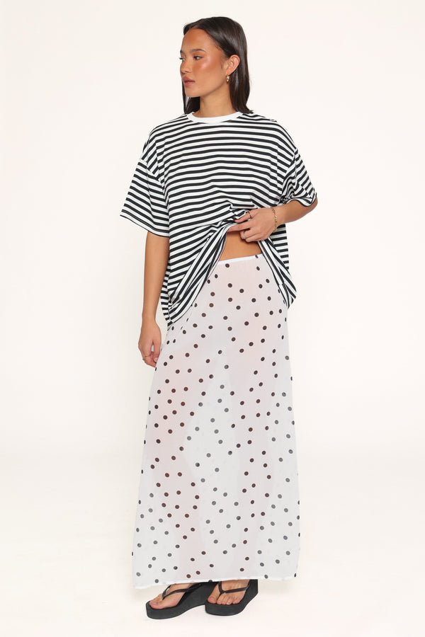 SETS Tammi Skirt Set - White Black