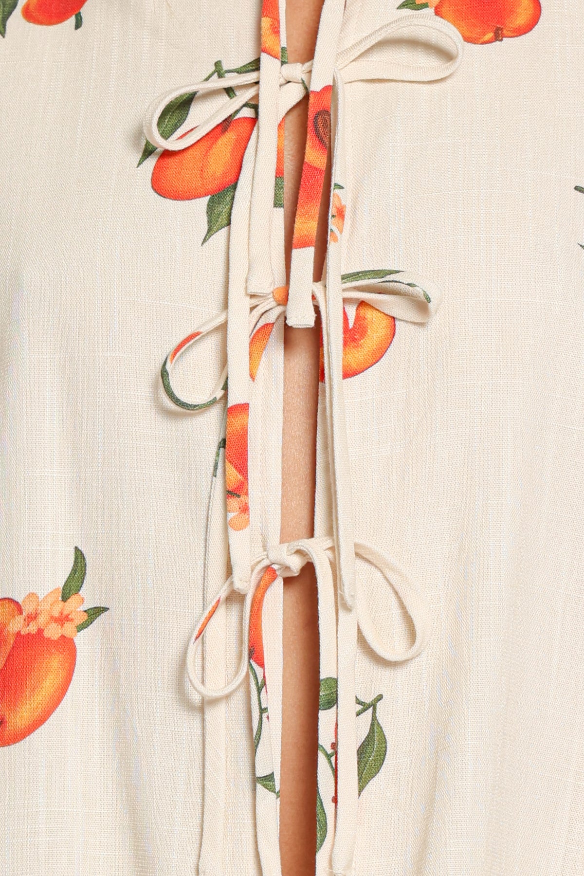 SETS Yaz Short Set - Cream Peach Print