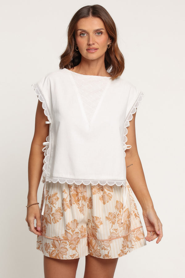 TOPS Beckett Top - White
