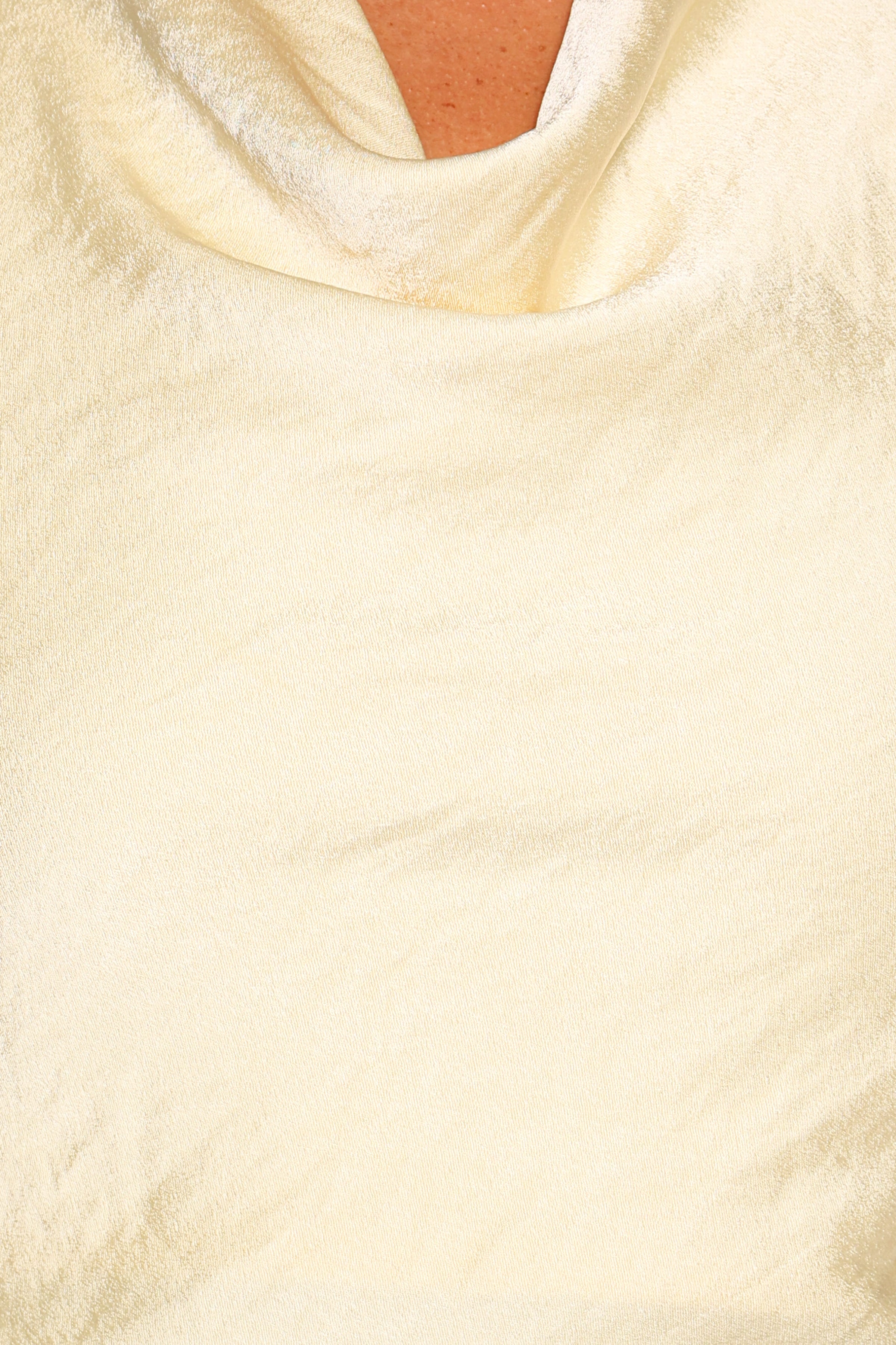 TOPS Brenn Halterneck Top - Butter Yellow
