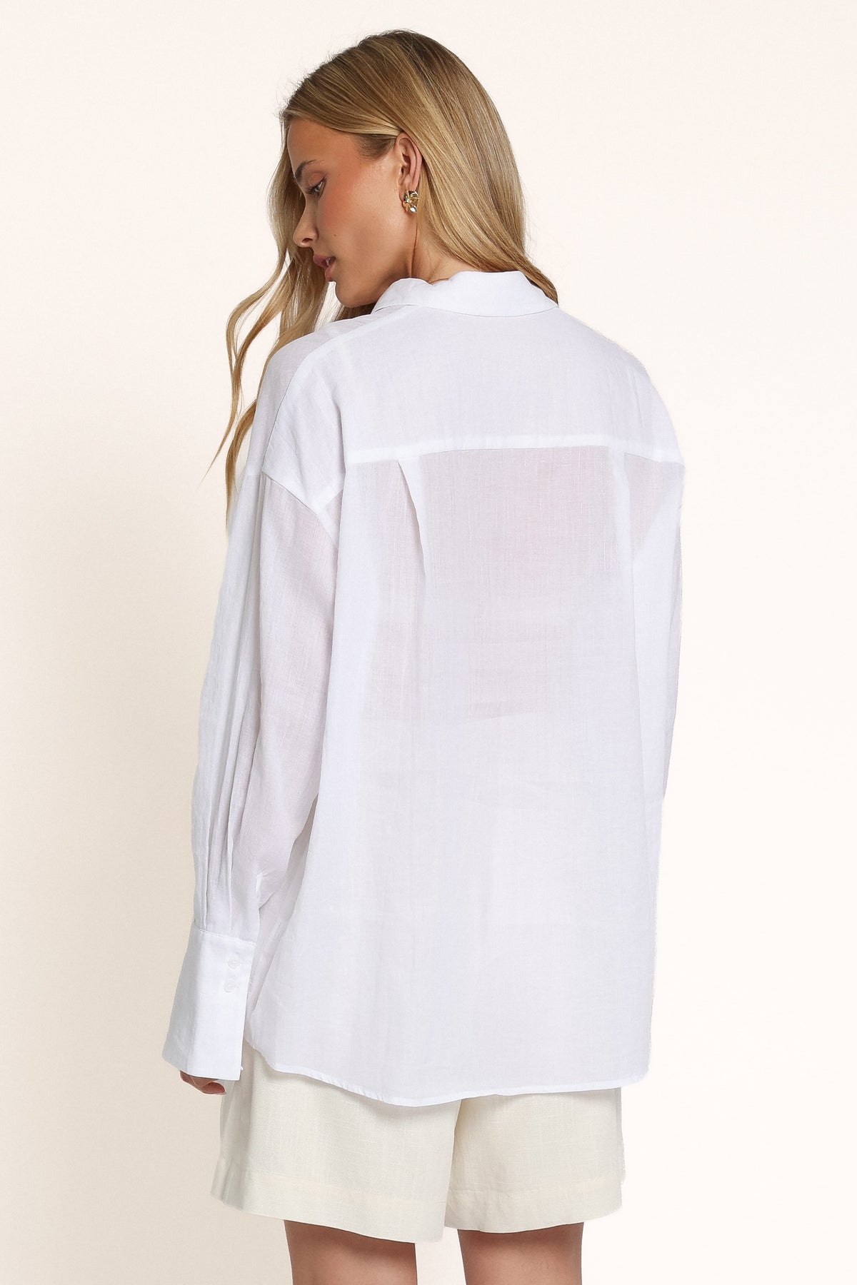 TOPS Carlyle Oversized Shirt - White