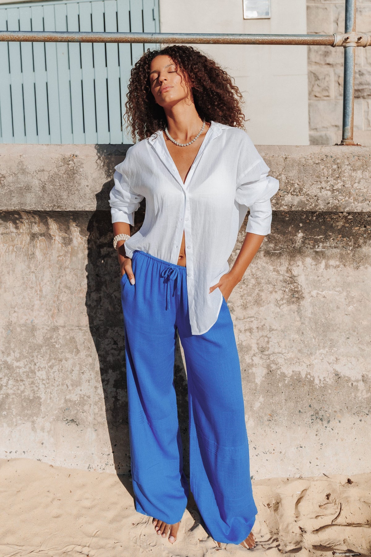 TOPS Carlyle Oversized Shirt - White