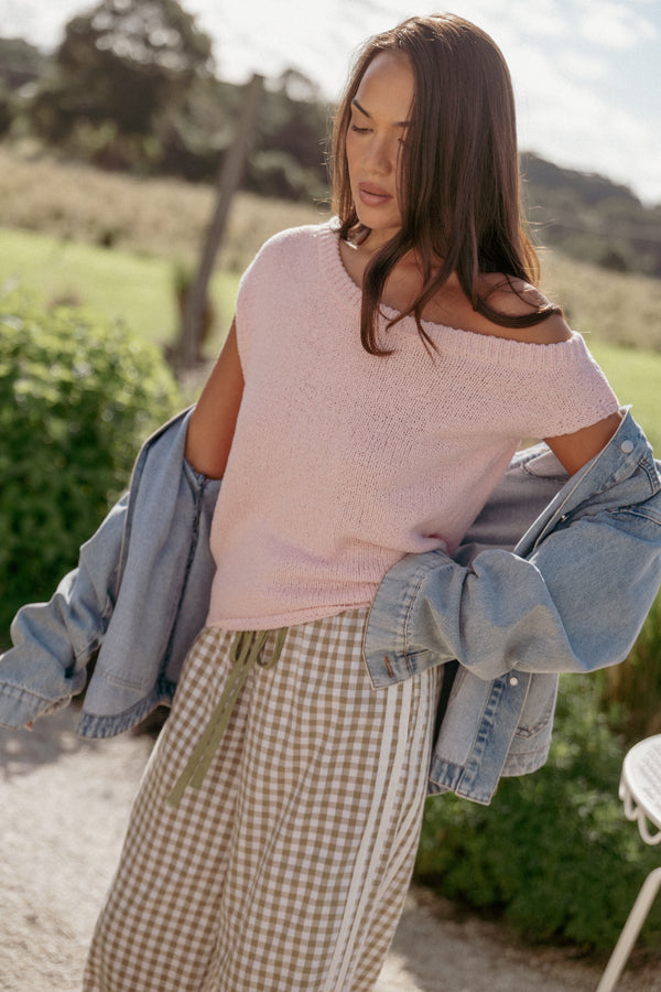 TOPS Coco Knit Top - Pink