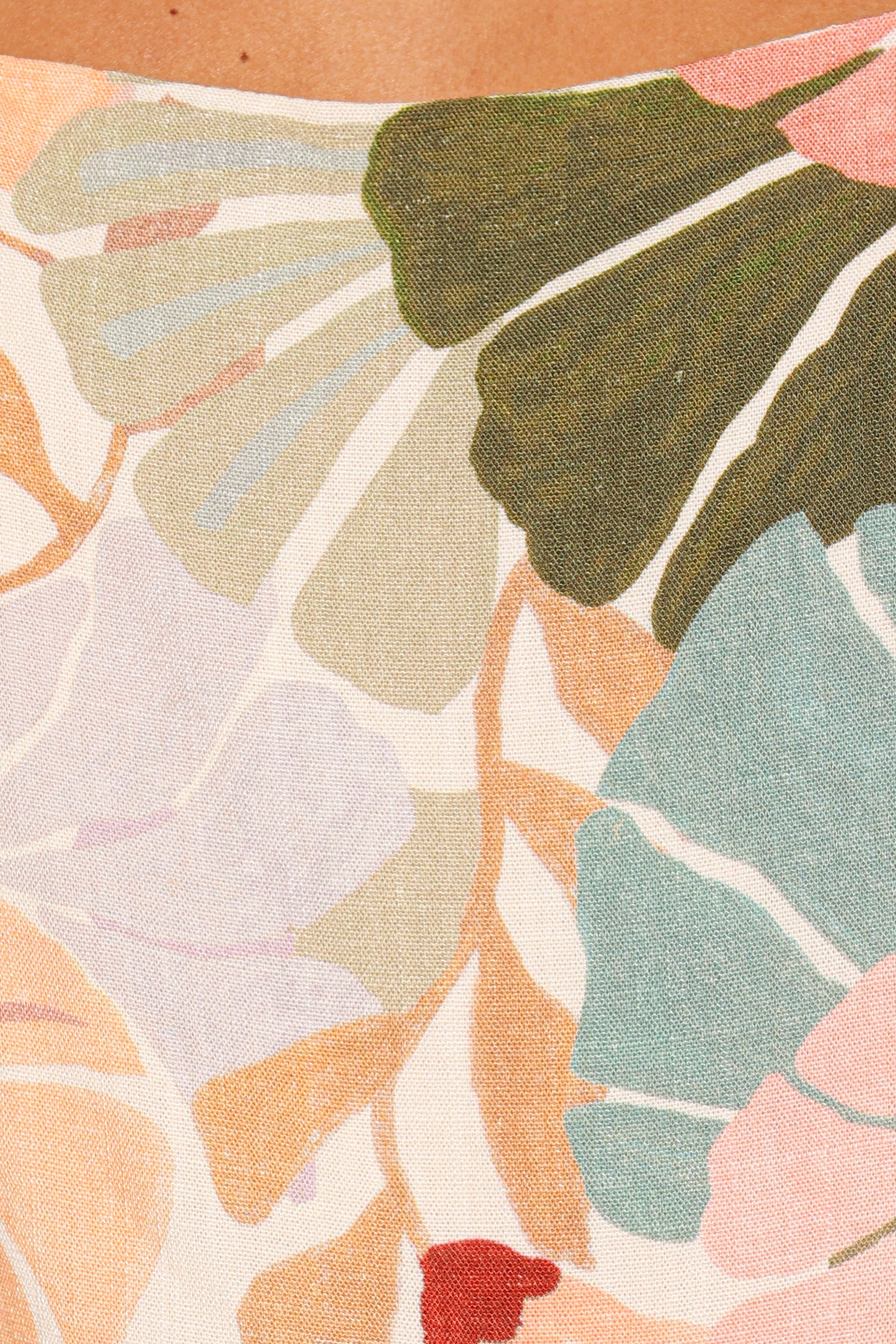 TOPS Devlin Top - Retro Orange Floral