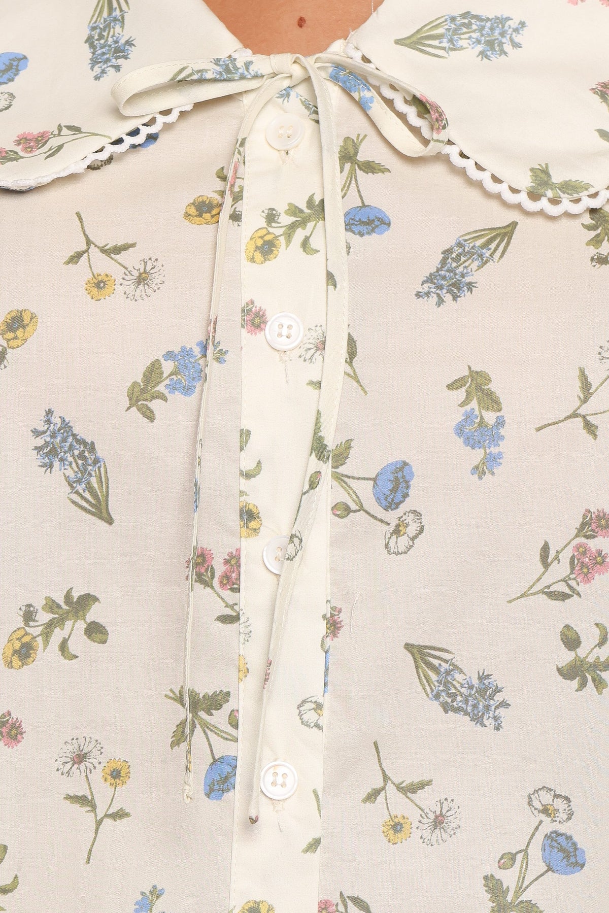 TOPS Indie Top - Cream Floral
