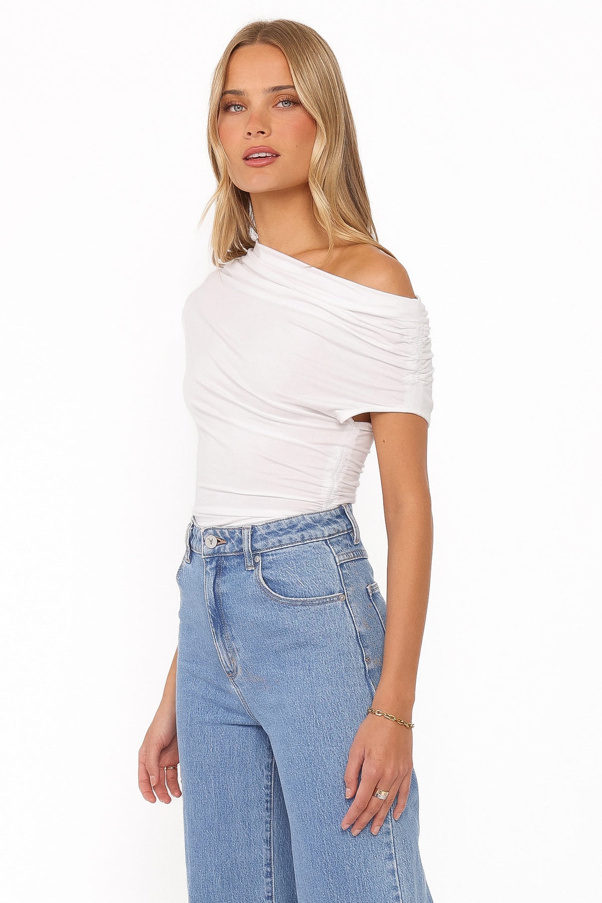TOPS Jacki Asymmetric Top - White