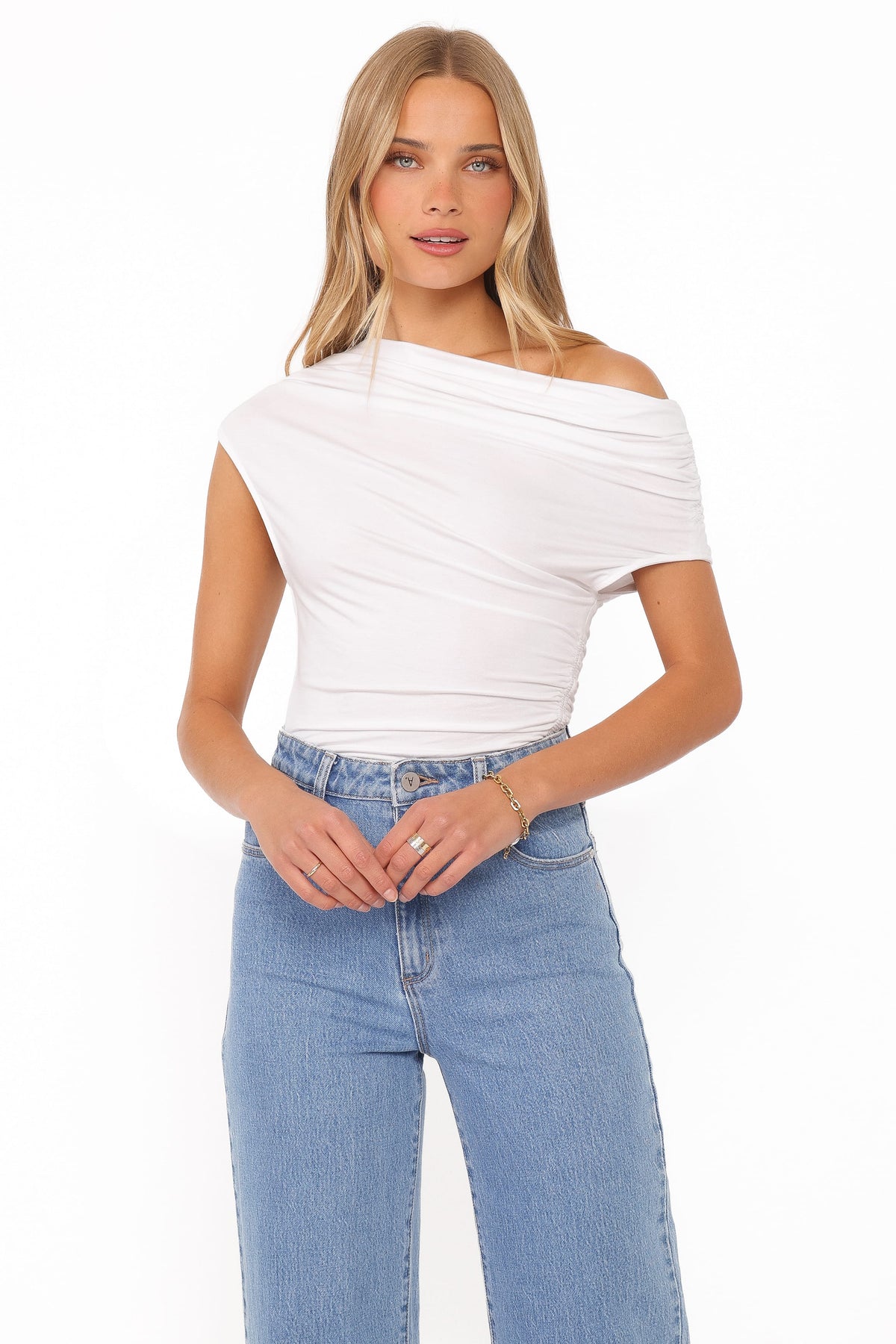 TOPS Jacki Asymmetric Top - White