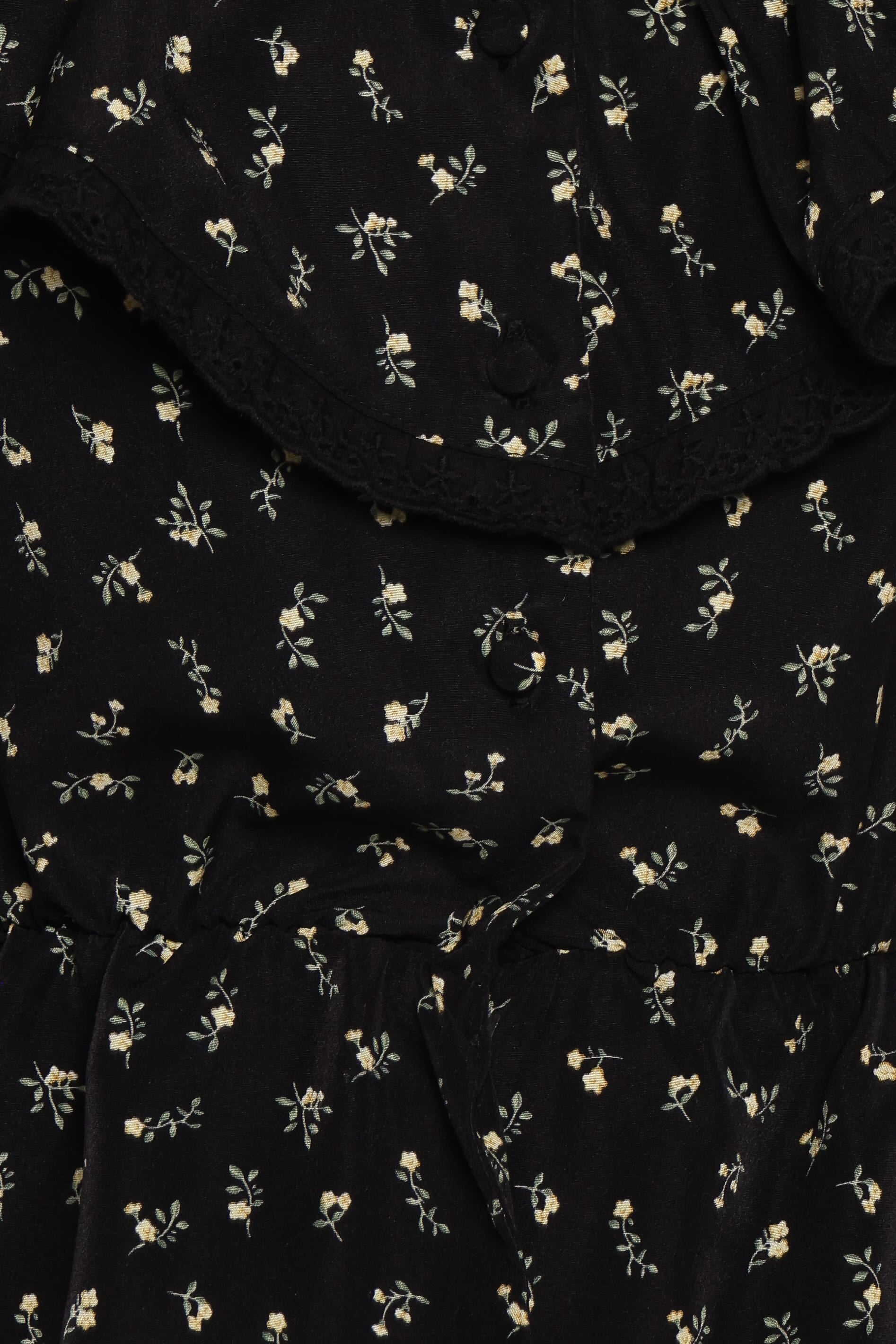 TOPS Karrie Top - Black Ditsy Floral
