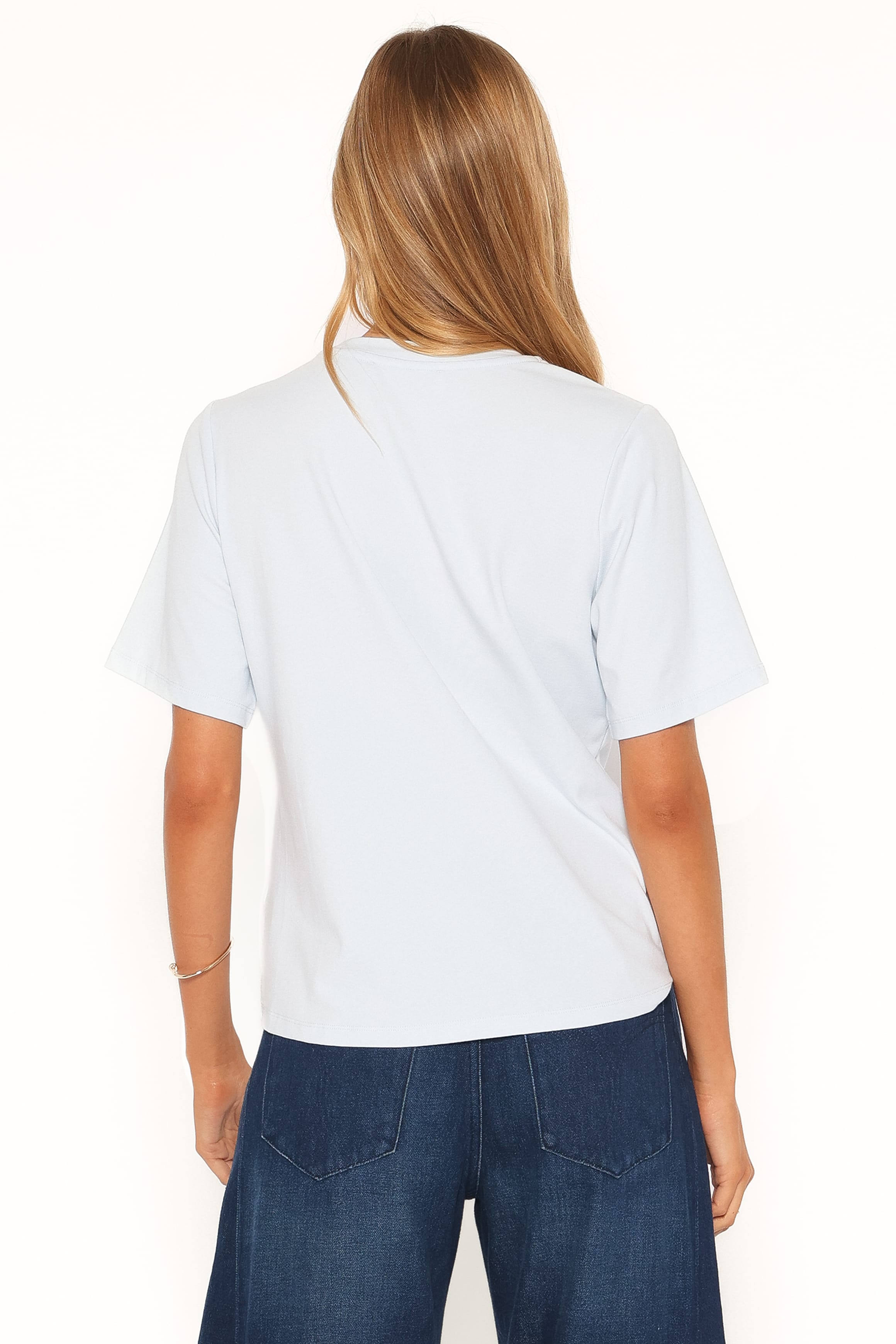 TOPS Landon Knit Top - Pale Blue