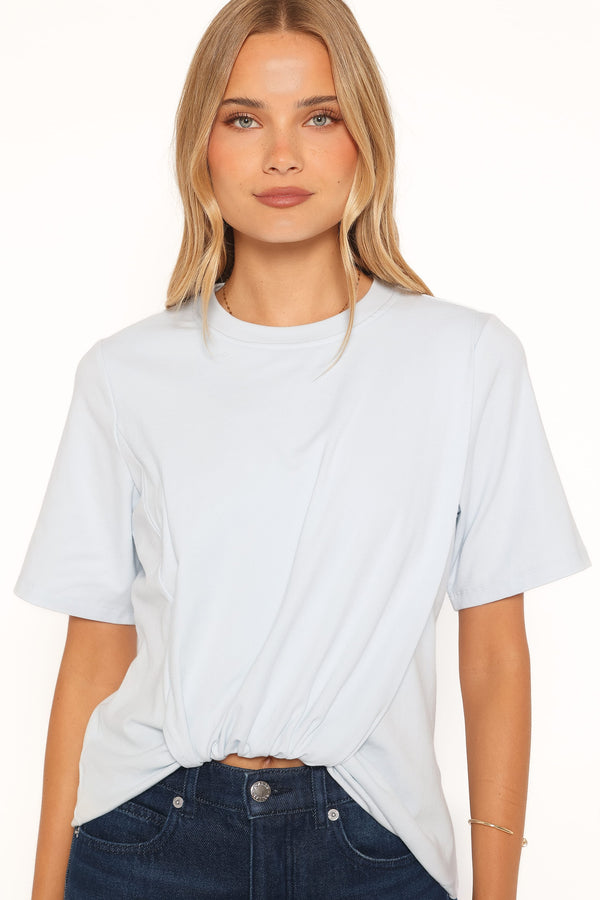 TOPS Landon Knit Top - Pale Blue