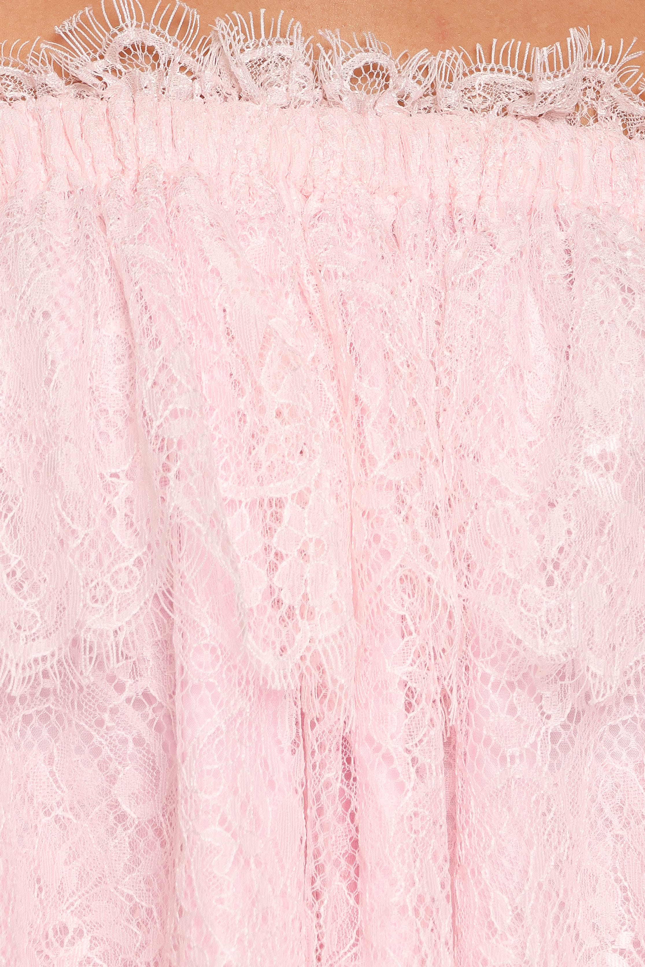 TOPS Lorinska Tiered Lace Cami - Pink