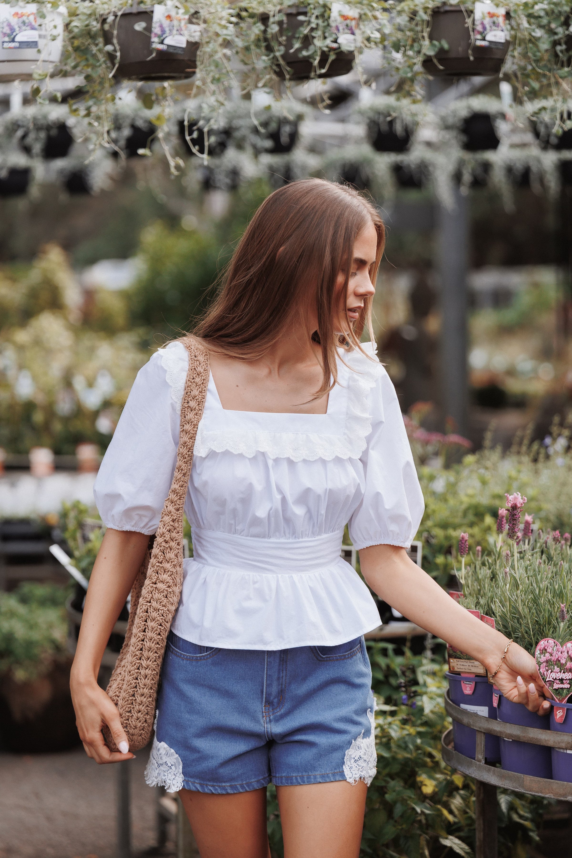 TOPS Marcie Puff Sleeve Top - White