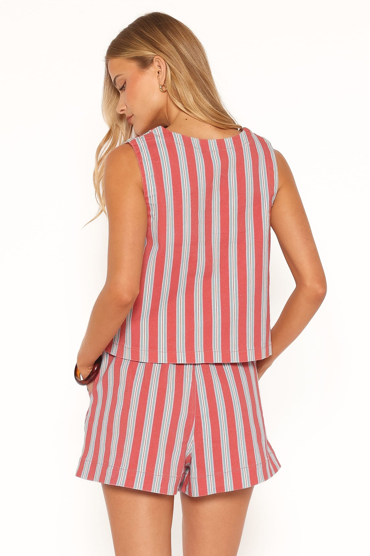 TOPS Marinda Top - Red Stripe