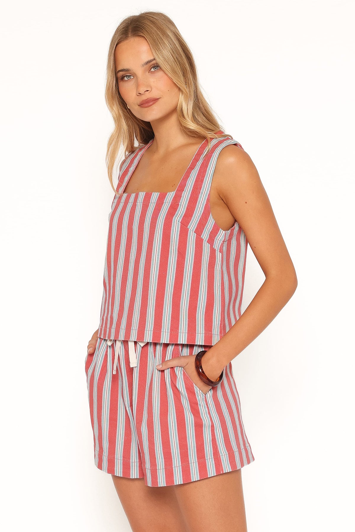 TOPS Marinda Top - Red Stripe