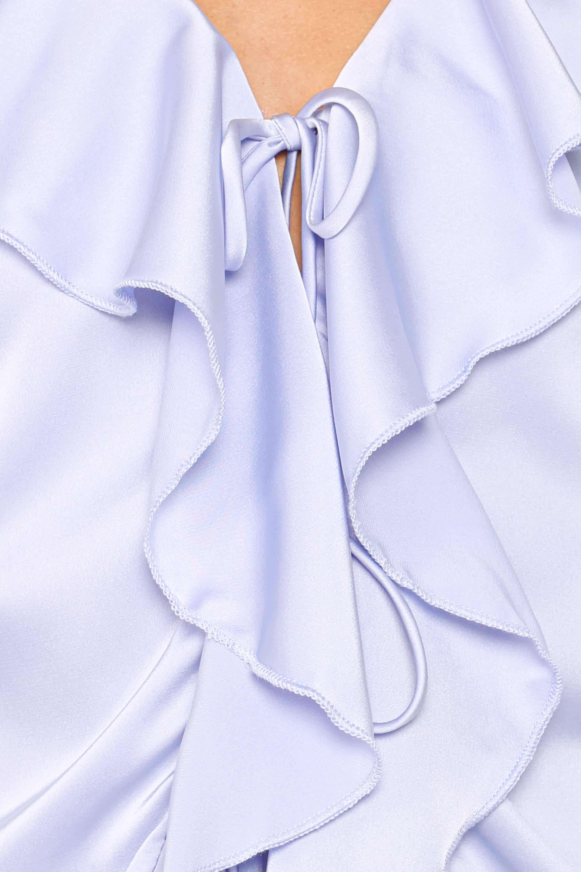 TOPS Montreux Frilled Top - Blue