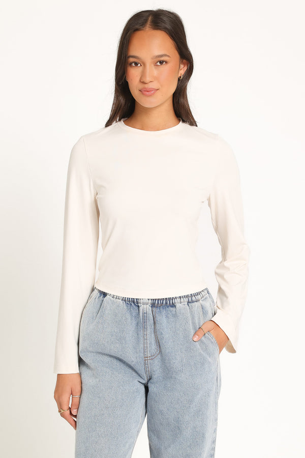 TOPS Nyx Long Sleeve Top - Ivory