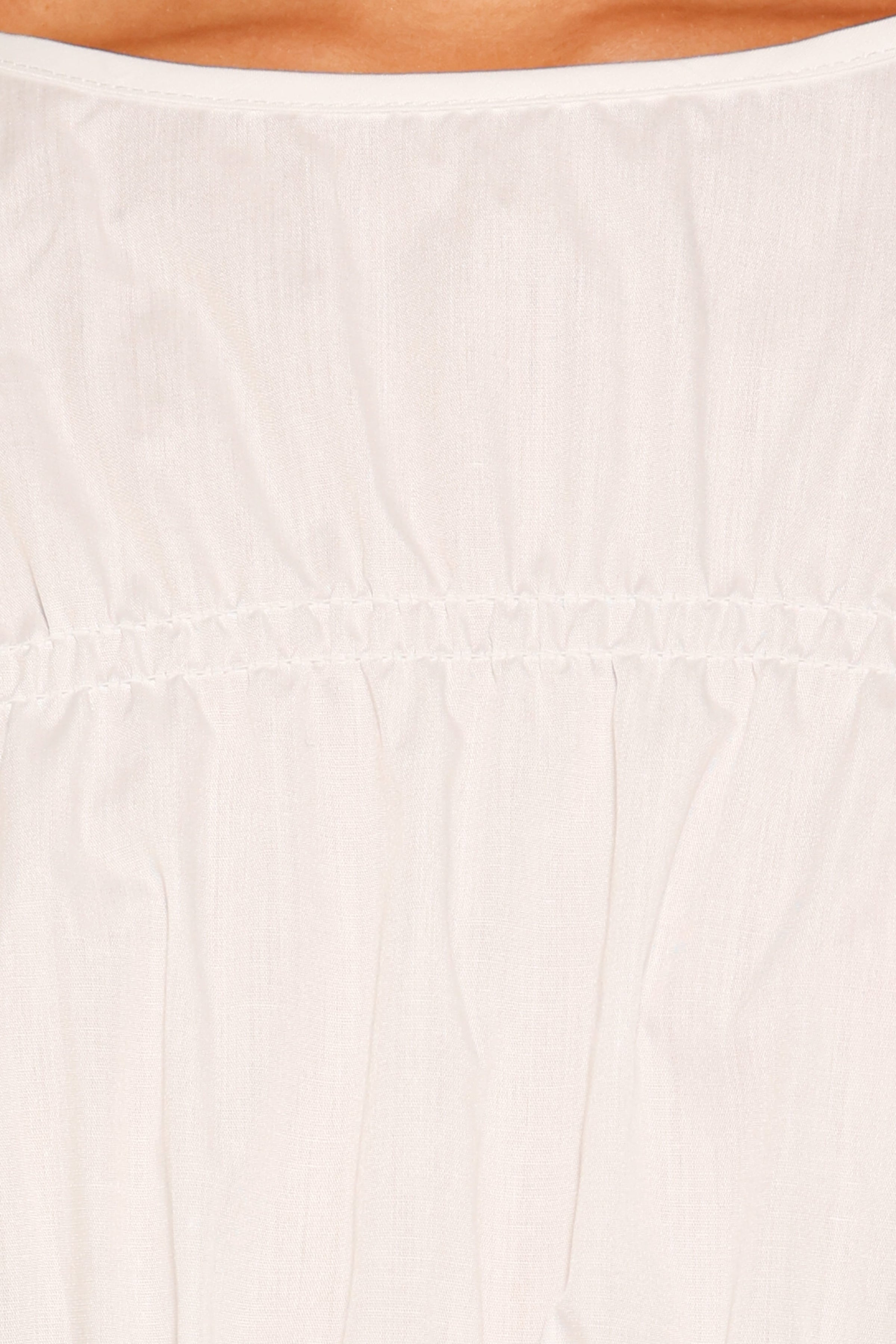 TOPS Patty Gathered Top - White