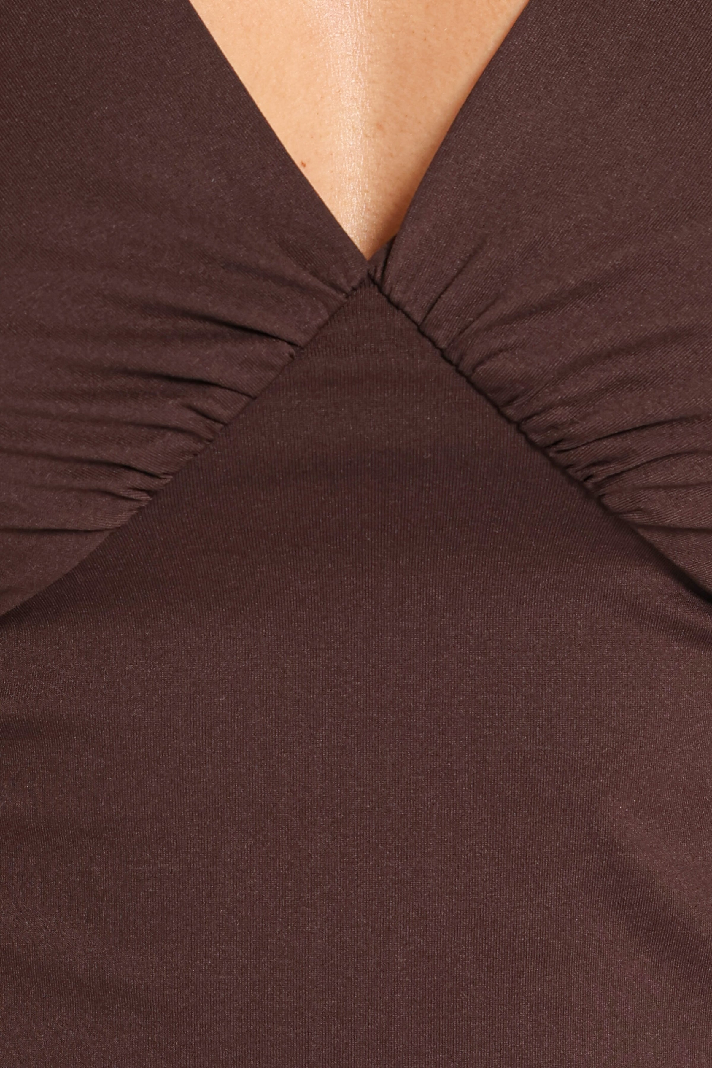 TOPS Rauri 3/4 Sleeve Top - Espresso