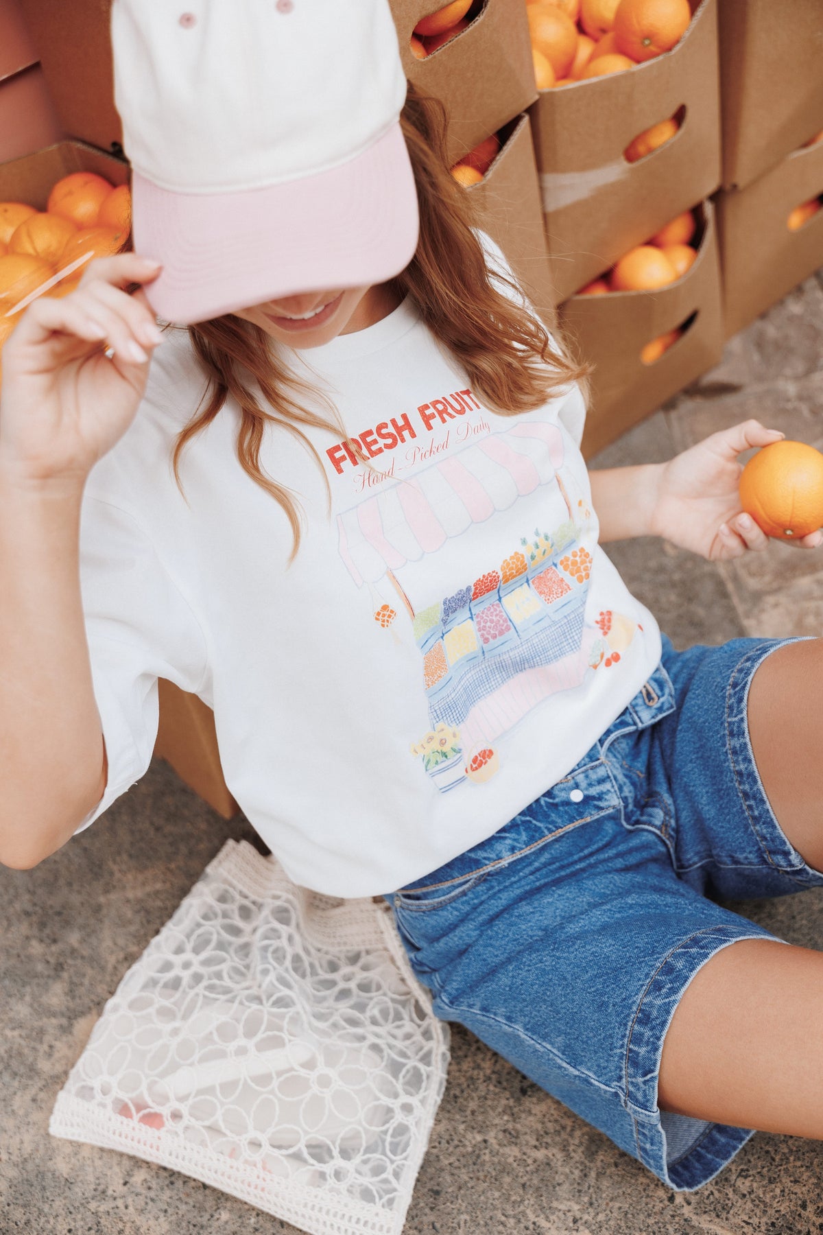 TOPS Rosa Graphic Tee - Fruit Stand