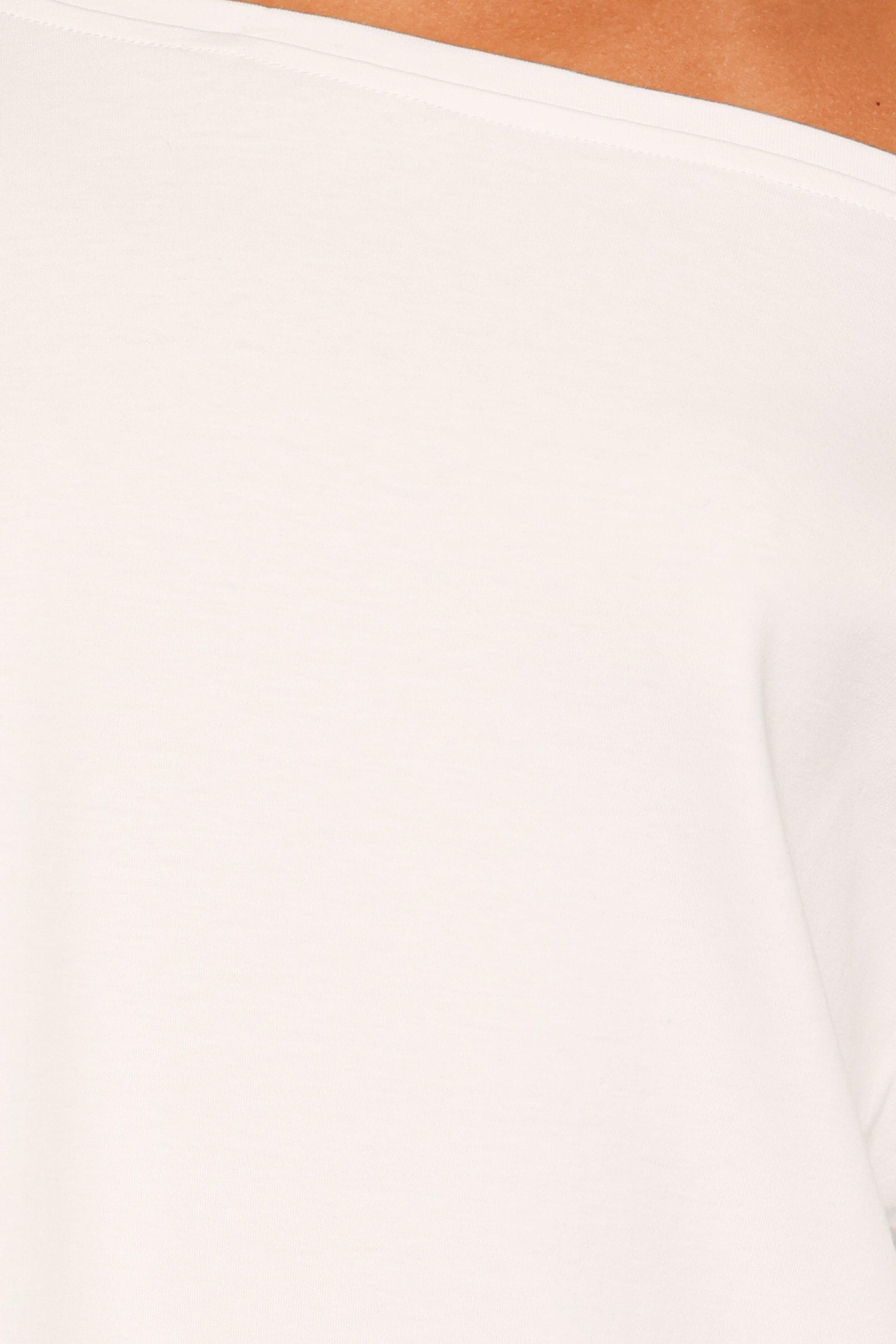 TOPS Rylan One Shoulder Tee - White