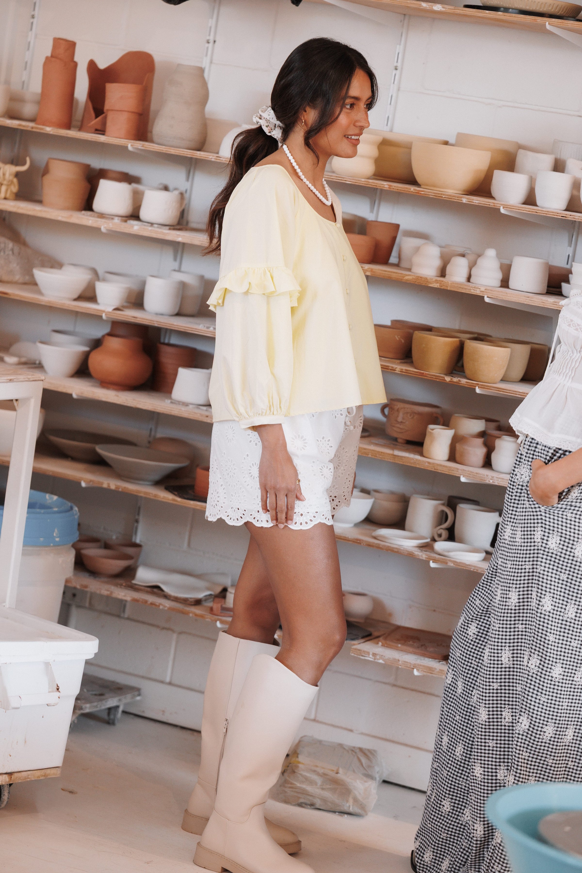 TOPS Sabine Top - Butter Yellow