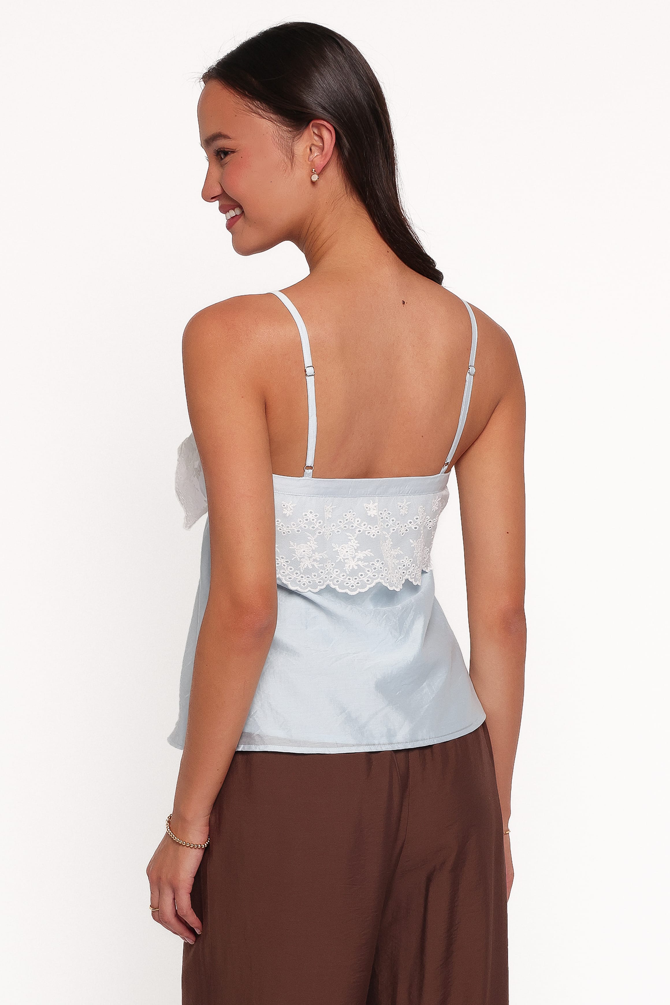 TOPS Suri Lace Cami - Icy Blue