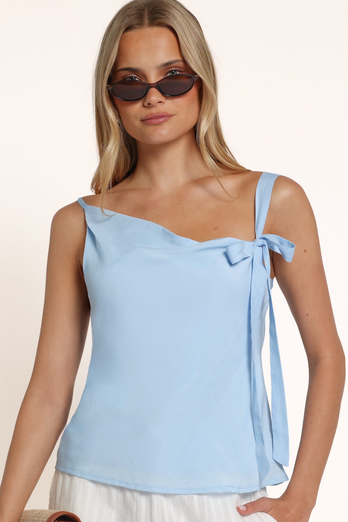 TOPS Tallulah Asymmetric Top - Blue