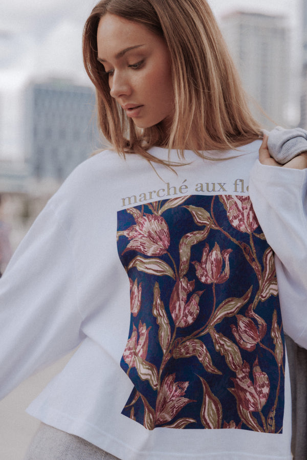 TOPS Tulla Graphic Tee - White
