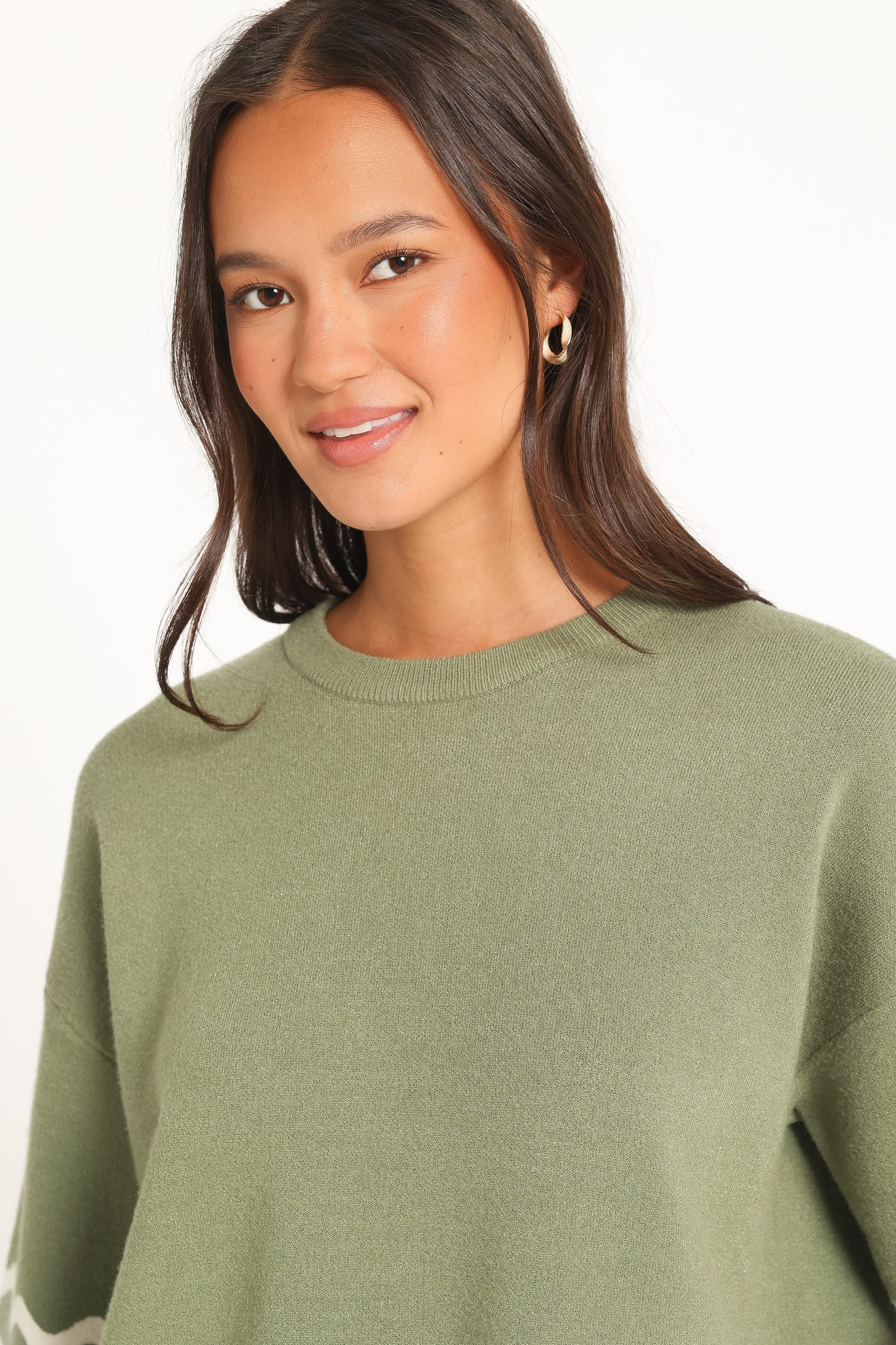 TOPS Vespa Knitted Tee - Moss Green