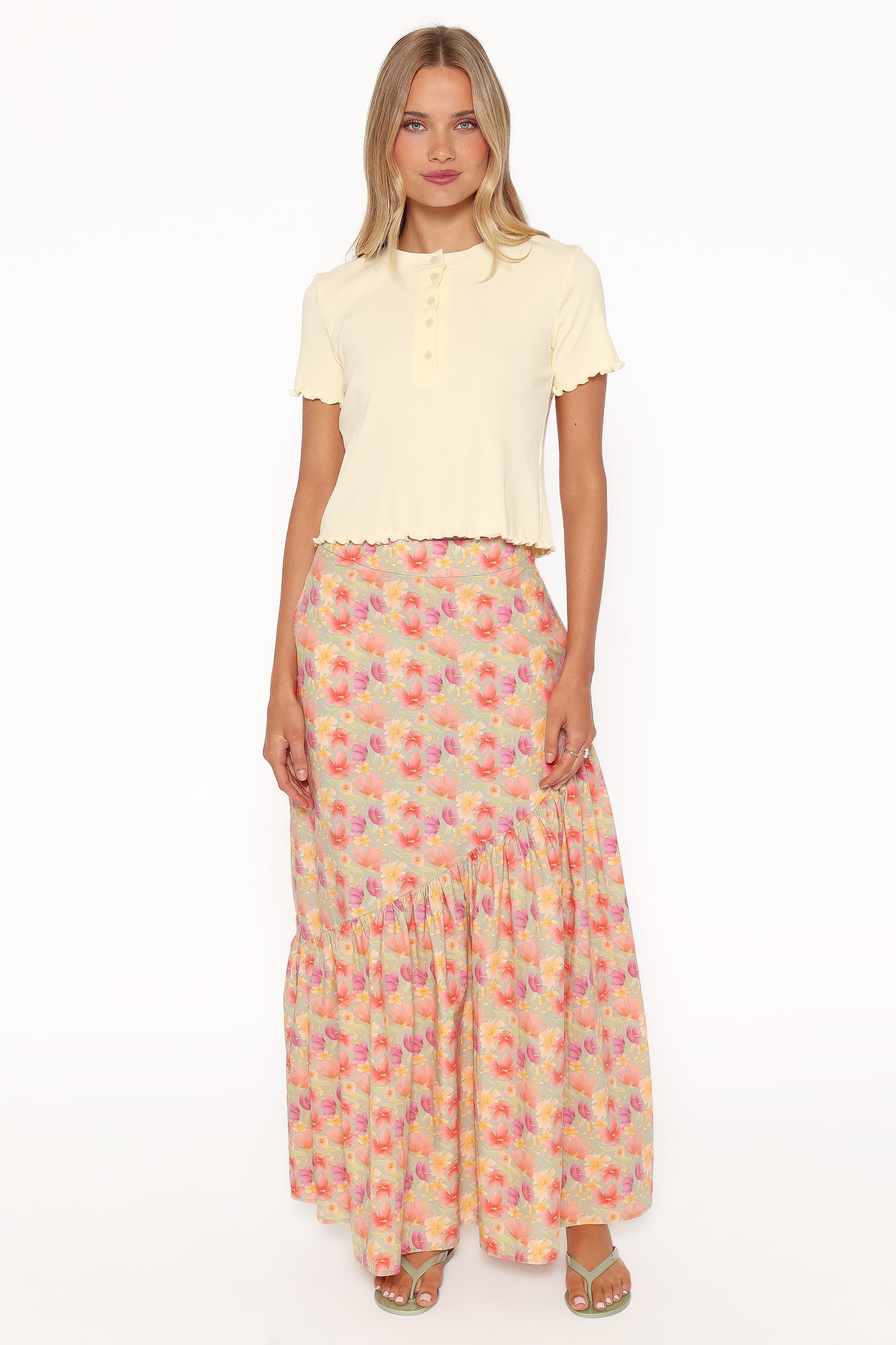 TOPS Walsh Knit Top - Butter Yellow