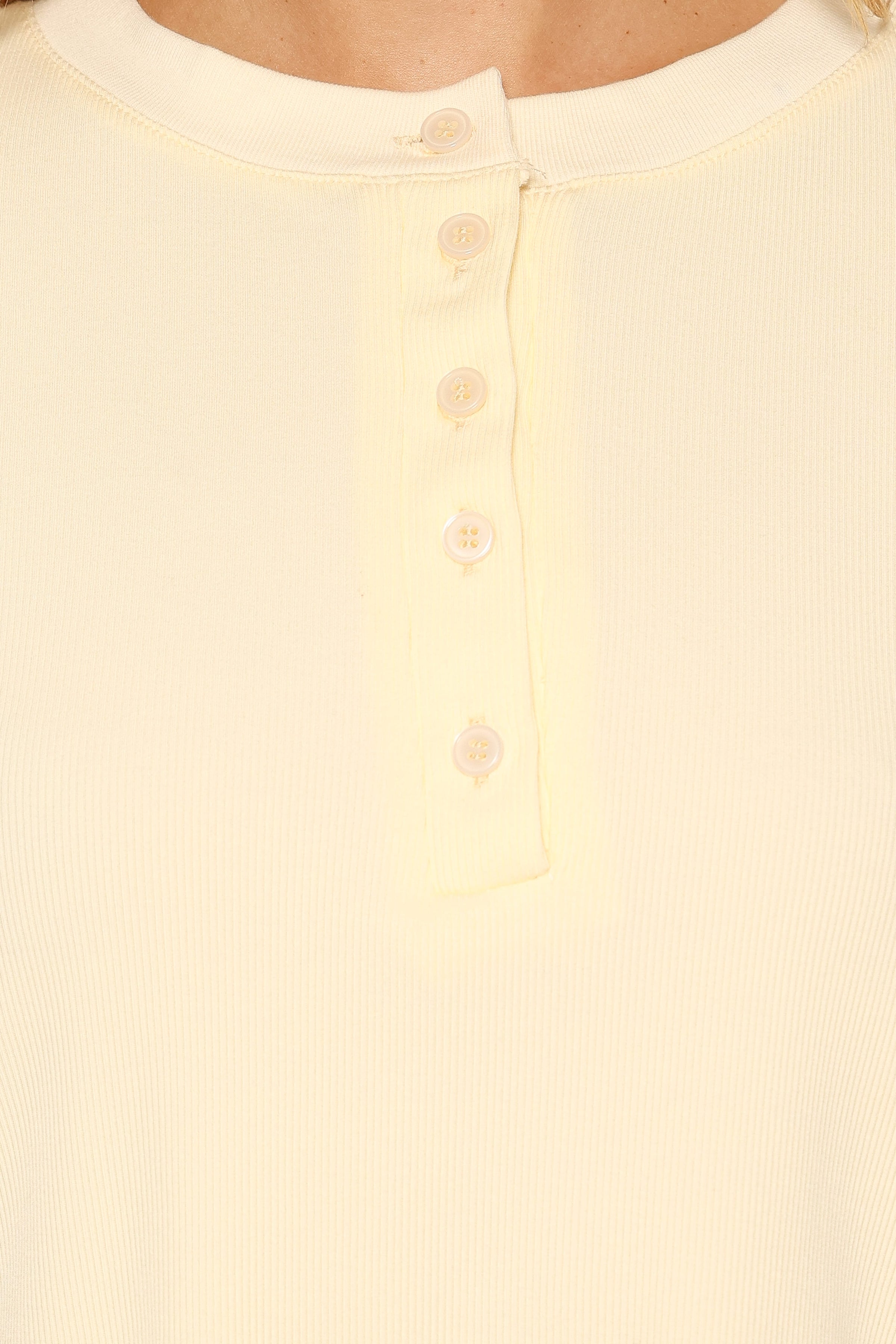 TOPS Walsh Knit Top - Butter Yellow