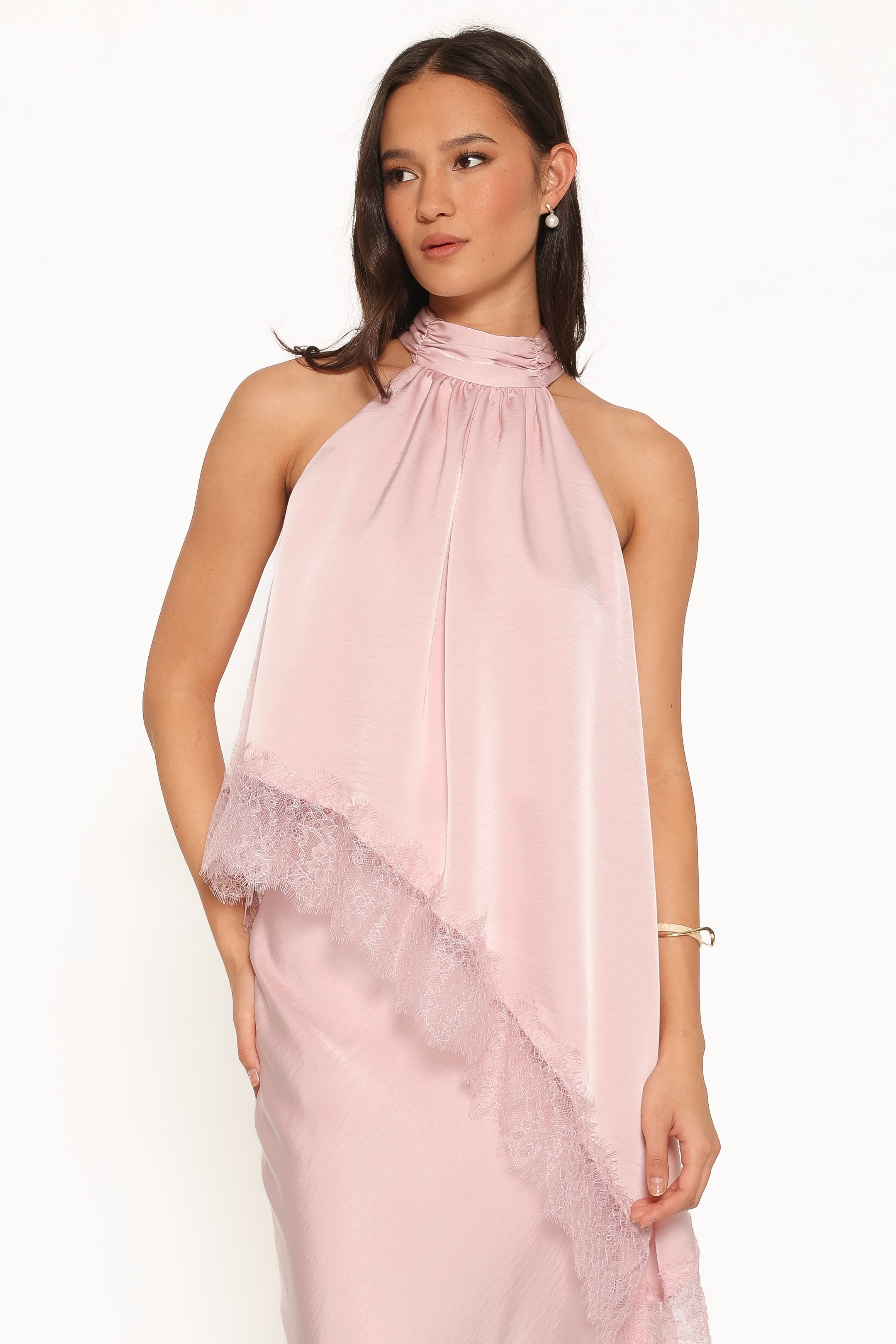 TOPS Zarni Halter Top - Pink