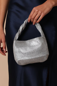 ACCESSORIES @Alle Twist Handle Bag - Silver
