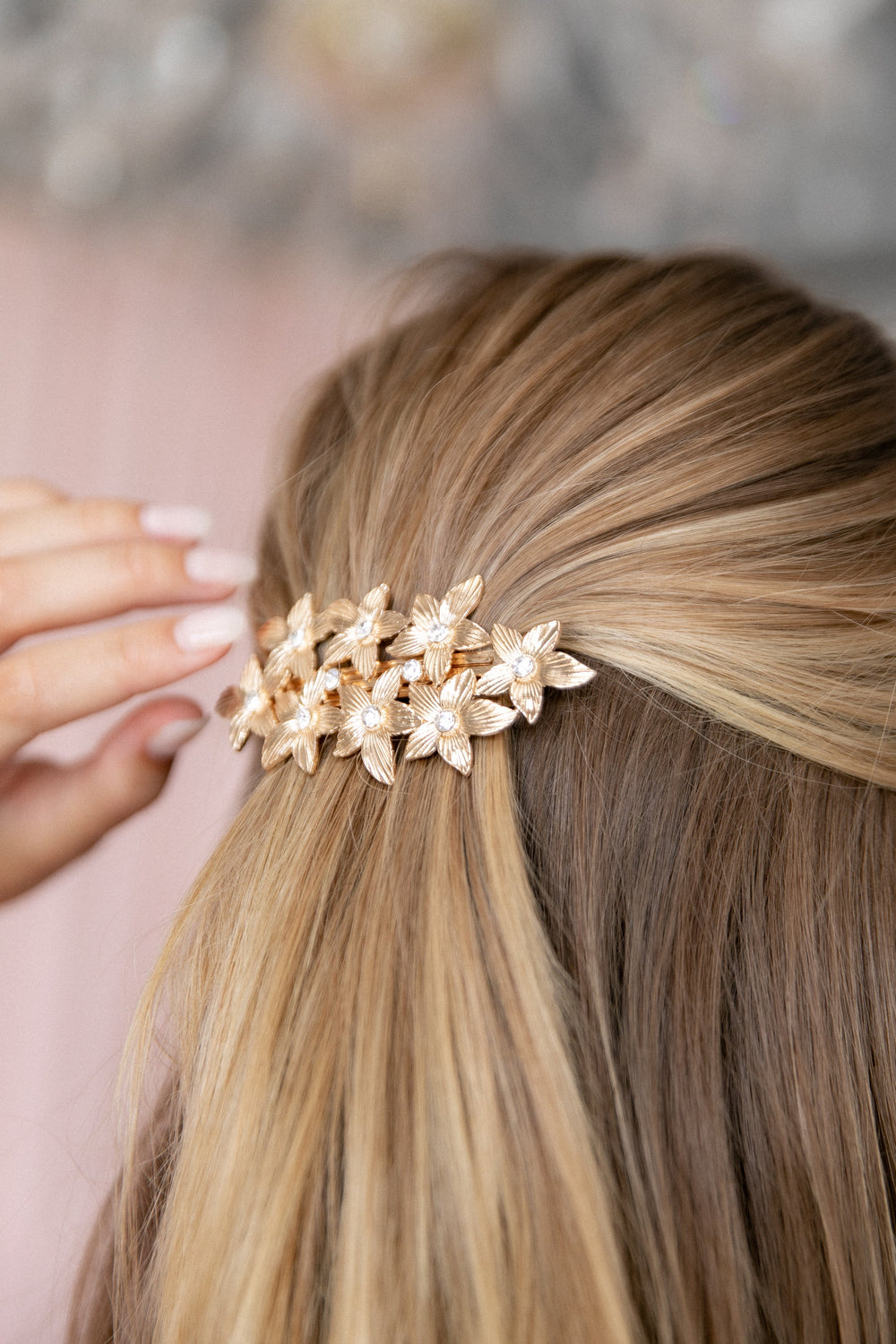 ACCESSORIES @Celeste Embellished Hairclip - Gold