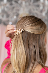 ACCESSORIES @Celeste Embellished Hairclip - Gold