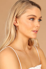 ACCESSORIES @Charlotte Drop Hoop Earrings 3 Pack - Multi
