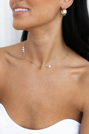 ACCESSORIES @Glimmer Dainty Necklace - Gold