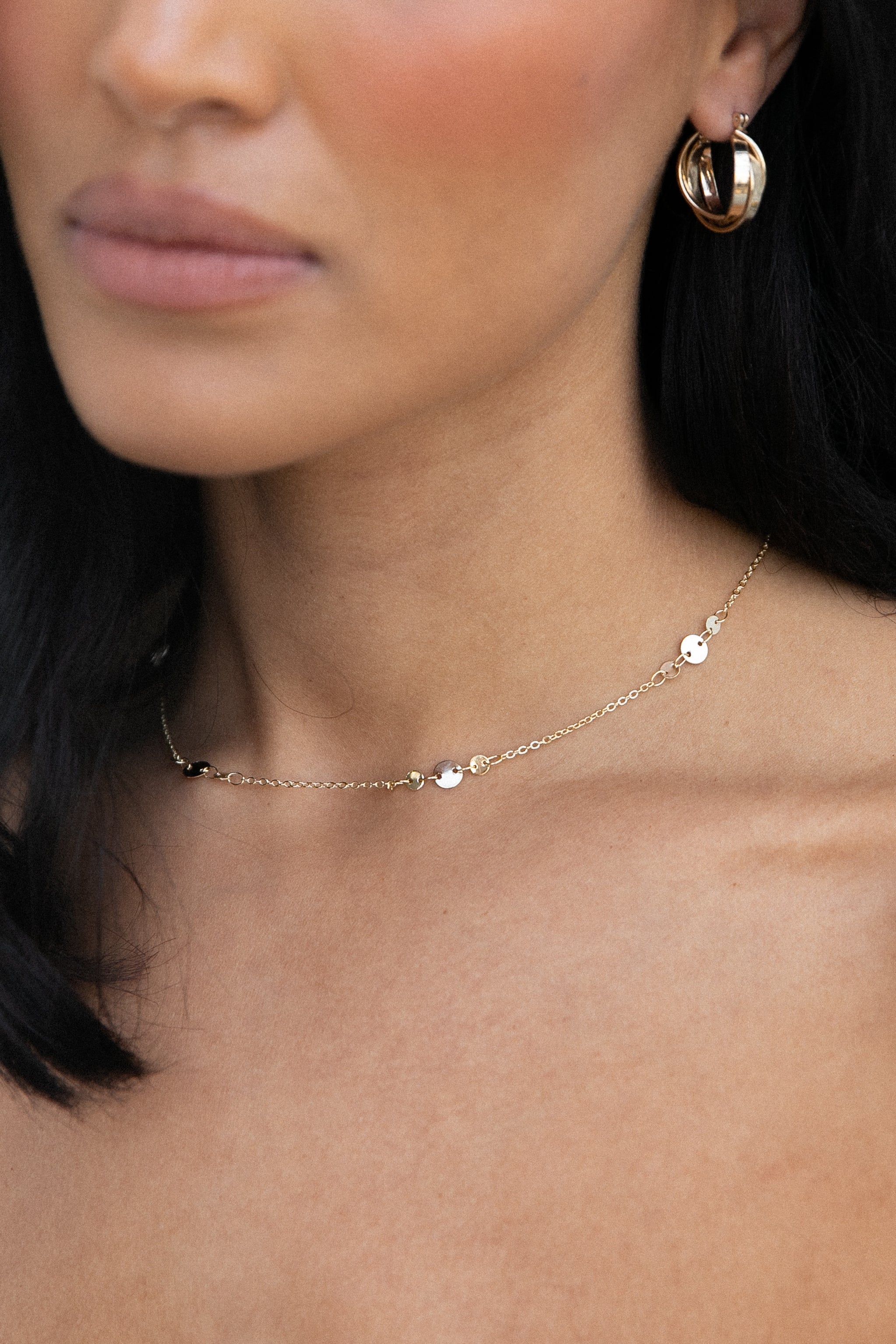 ACCESSORIES @Glimmer Dainty Necklace - Gold