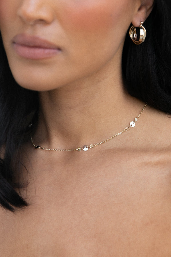 ACCESSORIES @Glimmer Dainty Necklace - Gold