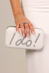 ACCESSORIES @I Do Clutch - Pearl
