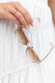 ACCESSORIES @Layla Aviator Sunglasses - Light Brown